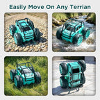 Amphibious Remote Control Car,Rechargeable RC Cars Toy 360° Flips Rotation Stunt Crawler 15KM/H 4WD All Terrain Outdoor Indoor Toy for Kids Boys Girls 3-12