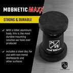 MobNetic Maxx MS - MagSafe Compatible Car Phone Mount w/ 90º Tilt, 360º Rotation & Durable Aluminum Build, Magnetic Holder for iPhone & Android Devices, USA Assembled - Bronze