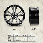 New 19" x 8.5'' Alloy Replacement Wheel Rim Compatible with Honda Accord Sport 2016 2017, Direct Fit, OEM Design Replacement Rim