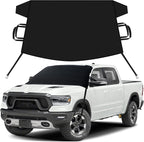 Truck Windshield Snow Cover for Dodge Ram 1500-4000 (1994-2025) | 600D Oxford Car Cover for Snow and Ice Protection | Heavy-Duty Car Snow Cover | Ram Truck Accessories for Ice,Winter,Frost