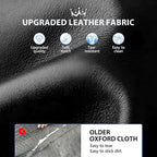 Back Seat Extender for Dogs-Large Space, Hard Bottom PU Leather Dog Car Seat Cover for Back Seat 420lb, Anti-Scratch Backseat Extender for Dogs,Waterproof Dog Hammock for Car, SUV, Truck