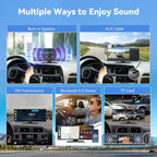 11.5" Extra Large Wireless Apple CarPlay Screen for Car, 4K Portable Car Play Screen & Android Auto HD Touch Screen, Dash Cam Front and Rear, App Control, Mirror Link, Voice Control, GPS, Bluetooth