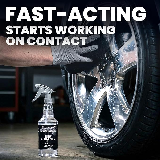 LANE'S New Aluminum Car Wheel Cleaner and Brightener | 16oz (Pack of 2) | Acid Rim Cleaner, Shines & Eliminates Hard Scrubbing | Brake Dust, Oxidation & Rust Remover for Cars, SUVs, Trucks, and More