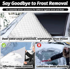 Windshield Cover for Ice and Snow, Windshield Snow Cover, Car Windshield Cover, 600D Waterproof Heavy Duty Universal for Most Cars SUVs Vans Truck (90 x 98 Inch)