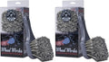 ACCG09 Wheel Works Medium Duty Wheel & Body Brush, (Safe for Cars, Trucks, SUVs, RVs, Motorcycles, & More) Gray (Pack of 2)