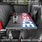 for Jeep Hard Bottom Back Seat Extender for Dogs: for Jeep Wrangler JK JL 2011-2026 & Gladiator JT 2020-2026 4-Door Waterproof 420 lbs Dog Car Seat Cover Dog Hammock W/Door & Seat Protection