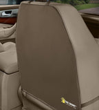 Luxury Clean-Edge Kick Mat - Tapered Design Seat Back Protector and Seat Cover with Invisible Strap and Stiff Edging (1 Mat)