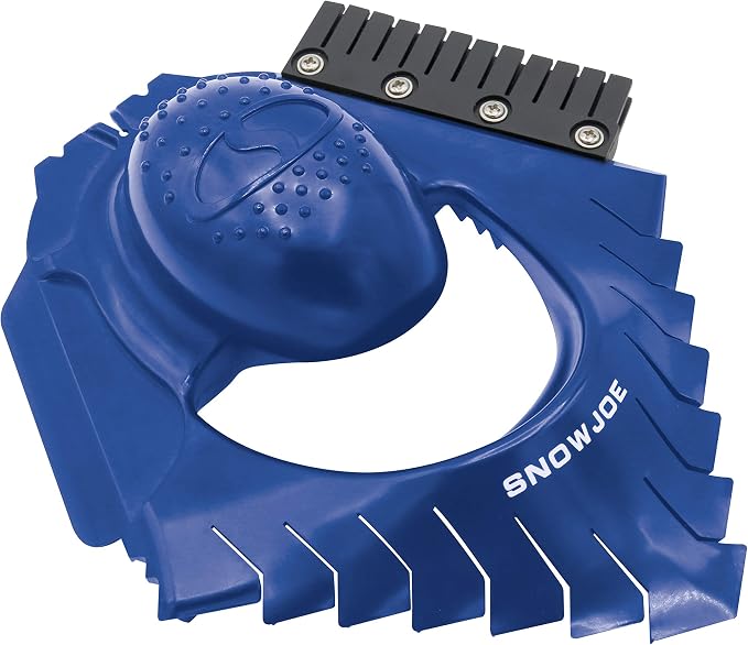 SJEG-DZ Ice Dozer Ice and Snow Scraper Tool | Squeegee Brush, Blue