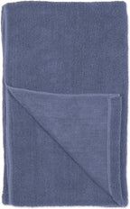 Pet Grooming Microfiber Towel, Embroidered Collection, X-Large,41x23.5", Stonewash Blue
