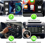 Single Din Radio Car Stereo with Wireless Apple Carplay & Android Auto, 5.7" IPS Touchscreen Car Stereo with Bluetooth 1080P Backup Camera Mirror Link Navigation Type-C Fast Chaging USB FM/AM EQ Mic