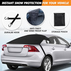 Rear Windshield Cover for Ice and Snow | Car Back Window Snow & Frost Cover | Complete Protection from Snow and Other Winter Debris | Winter Car Accessories for Sedan, SUV & Van | Medium