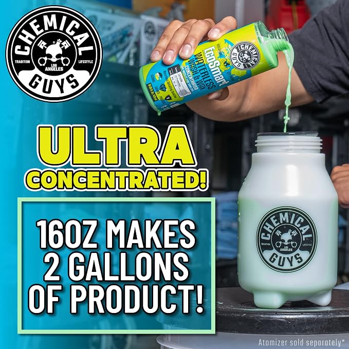 WAC_707_16 EcoSmart Hyper Concentrated Waterless Car Wash and Wax, Safe for Cars, Trucks, SUVs, Motorcycles, RVs & More, 16 fl oz