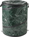 29.5-Gallon Pop Up Outdoor Garbage Can - Collapsible Trash Can for Parties, Yard Waste, or Laundry - Camping Accessories by