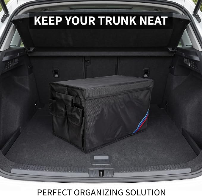 Non-slip Car Organizer, Multi-Use Collapsible Car Storage Box, Portable Auto Cargo Storage Bin for Car SUV Truck, Waterproof Outdoor Camping Picnic Storage Container