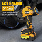 Tire Inflator Compatible with Dewalt 20V Max Battery, 160 PSI Cordless Air Compressor With LCD Digital Pressure Gauge for Car, Bike, Sport Ball (No Battery)