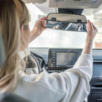Verivue Universal Panoramic 12-Inch Rear View Mirror Pack of 2 | Anti-Glare Wide Angle Car Mirrors | Rearview Mirror Accessories for Baby Rear-Facing, Clear Panoramic Convex Mirrors for Cars and SUVs