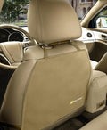 Luxury Clean-Edge Kick Mat - Tapered Design Seat Back Protector and Seat Cover with Invisible Strap and Stiff Edging (1 Mat)