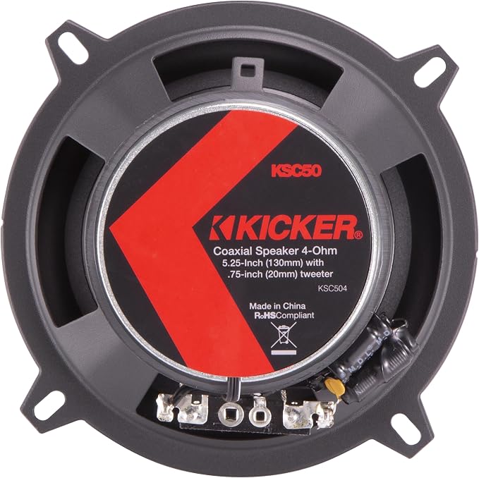 51KSC504 KS-Series 5.25" Coaxial Speakers with.75" tweeters, 4-Ohm, Pair