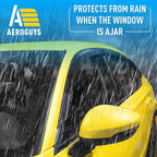 Extra Durable Window Deflectors Tape-On Window Visors Rain Guards Fit for Honda Civic 2022-2026 Sedan, Sun Visors, Wind Vent for Shades, Exterior Car Accessories - 6pcs. AG0471