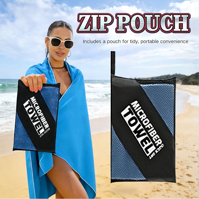Magnetic Beach Towel | Extra Wide & Enhanced Magnet (75"x40"), Sand-Free Quick-Dry Microfiber for Car Door Changing, Beach, Pool | Includes Storage Bag, Travel & Camping (Moonlit Wolf Howl)