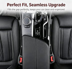 【Compatible with mazda】 Car Seat Gap Filler Organizer Compatible with mazda cx5 2013-2025, Car Organizer Front Seat 2-in-1 Storage No-Drop Storage(2 Pack, Black)