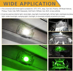 UTV Dome Light with Switch, Universal Roll Bar Mount LED Lights Roll Cage Map Light Interior Lights for UTV ATV Golf Cart Trucks Bed RZR Polaris Off-Road - White/Green