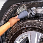 ACCG09 Wheel Works Medium Duty Wheel & Body Brush, (Safe for Cars, Trucks, SUVs, RVs, Motorcycles, & More) Gray
