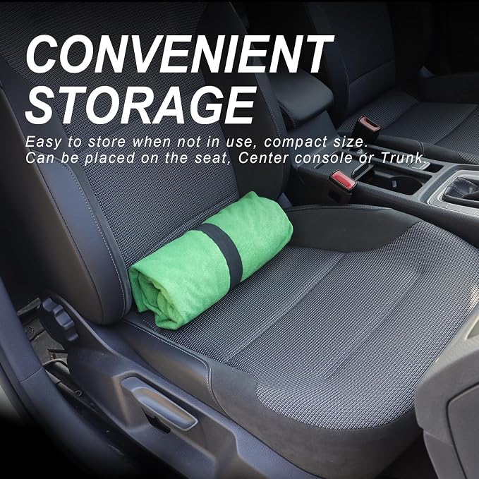 Waterproof Car Towel Seat Covers Front Seats for After Gym Workout,Auto Universal Interior Sweat Towels Cloth Bucket Carseat Cover Protector for Trucks SUV RV Boat Van (Green)