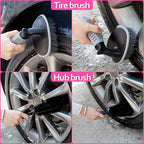Car Detailing Kit, Interior Exterior Cleaning Set for Vehicles | Soft Microfiber, Lint-Free, Scratch-Proof, 17 Pcs Complete Set, Pink Styling, Perfect Women Gift, Portable Bag