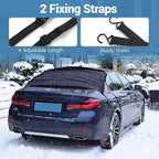 All Wrapped Car Windshield Snow Cover, 600D Oxford Front & Rear Ice Frost Protectors with Side Mirror Covers & Storage Bags, All Weather Windscreen Cover for Most SUVs, Vans & Trucks