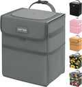 Car Trash Can - Leak-Proof Car Organizer and Storage Bag for The Back/Front/Console of Any Cars,Sedans, SUVs & Trucks Easy-to-Install Car Accessory Interior,Light Grey