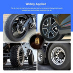 2-Pack Truck Tire Gauges for Tires Pressure, Dual-Head Tire Pressure Gauge, 150 PSI/10 BAR Range, with 4 Tires Pressure Caps for Semi Trucks, RVs, Cars, and Motorcycles