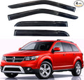 KPY Rain Guards Fit for 2009-2020 Dodge Journey, Out-Channel Window Visors Vent Wind Deflectors 4PC, Car Accessories for 09-20 Journey