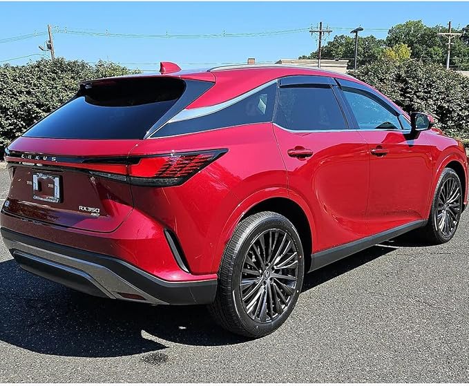 Side Car Window Visor Vent Deflectors Rain Guards Compatible with Lexus RX 350 350h 500h 2023 2024 2025 2026, Vent Deflector Window Rain Guard Sun Shade Visors, Car Accessories 4PCS-Smoke