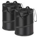 2Packs 4 Gallons New Leakproof Car Trash Can, Large Trash Can Pop-up Collapsible Hanging Car Trash Bin, Waterproof PEVA Liner Open-Top Garbage Can for Home Office Camping