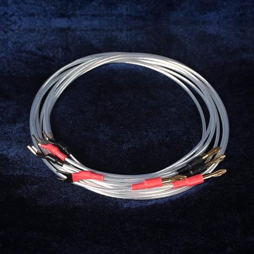 Premium Silver Cable Set - 6FT for Super Tweeters (Pair)