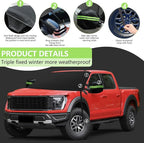 KXQ Car Windshield Cover for Ice and Snow, Enhanced-600D Oxford Fabric Windshield Snow Covers, Windshield Cover for Snow Fits Most Large SUVs, Pickup Truck (71 x 47.5 Inch)