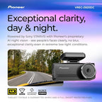 VREC-Z820DC Dual Dash Cam Front and Rear Car Camera - Premium 4K Camera, AI-ISP Starvis Night Vision, 139 Degree Wide Lens, ADAS Safety Alerts, Built in GPS, Impact Detection, 24/7 Coverage