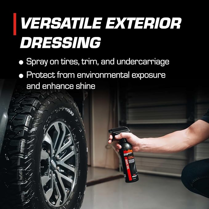 Tire Shine - Tire Shine & Exterior Dressing - High-Performance Car Care, Spray On for Shine that Protects - Fast Drying Formula for Tires, Trim, and Undercarriage - 16 oz.