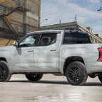 Smoke Rain Guards Fit for Toyota Tundra CrewMax 2022 2023 Tape-On Side Shatterproof Window Visor, Window Deflectors, Vent Deflectors, 4-Piece Set