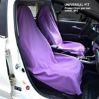 Waterproof Sweating Car Seat Cover for Post Gym Workout, Running, Swimming, Beach and Hiking, Universal Fit Non-Slip Bucket Seat Protector for Cars SUV Trucks, Machine Washable (Purple)