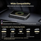 3-in-1 Wireless Carplay Adapter Magic AI Box with YouTube TikTok APPs Upgrade Wired Car Play to Wireless Support USB Drive for iPhone 10+ and Android 13+
