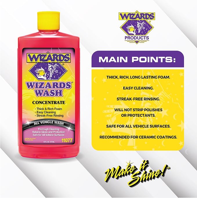 Car Wash - Super Concentrated Car Wash Soap - No Salt Biodegradable Car Wash Soap With Thick Foam - Exterior Care Products For Marine Use - Foam Cannon Soap For Car Washing Supplies - 16 oz