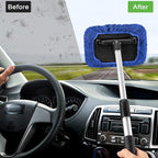 2 Sets Windshield Cleaner Tool Car Window Cleaning Wash Kit with Detachable Handle 6 Microfiber Pads and 2 Spray Bottles Inside Windshield Cleaner Tool for Auto Glass Cleaning