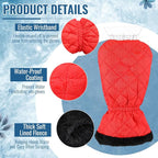 Ice Scraper with Glove Waterproof Ice Scrapers for Car Windshield No Scratch Comfortable Removal Snow Mitt Glove Windproof Warm for SUV Vehicle Truck Snow Quickly Removal