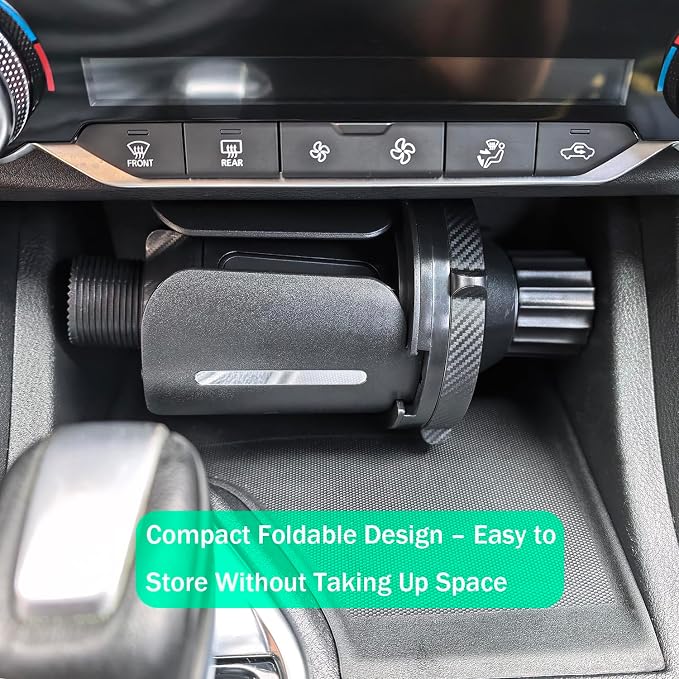 Car Cup Holder Expander Adapter, 3"-5.5" Adjustable Bottle Mount | Adjustable Fit, Detachable Design, Silicone Base, For Large Bottles, Tumblers, And Food Buckets
