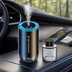 Portable Waterless Essential Oil Diffuser for Car Home, 50ml Nano Scent Nebulizer with 3 Adjustable Mist Levels, Rechargeable Plant-Based Fragrance Diffuser for Office Travel (Ocean)