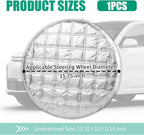 3-Layer Thickened Car Steering Wheel Cover Sun Shade,Aluminum Foil Car Wheel Cover for Sun Protection,Portable Sterring Wheels Covers Heat Shield Cars Interior Accessories