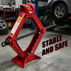 1.5 Ton Car Scissor Jack,3.93"-13.18" Adjustable Low Profile Car Jack with Handle & Reinforced Screw,Heavy Duty Scissor Jacks for Cars as Emergency Repair Tool for Tire Change