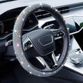 Bling Steering Wheel Cover, Rhinestone Steering Wheel Cover with Crystal Diamond for Women, Sparkling Car Wheel Protector Universal Fit 14-15 inches - Colorful